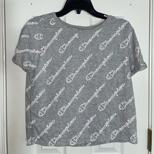 Gray champion athleticwear t-shirt